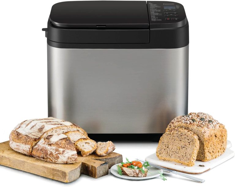 Panasonic SD-YR2550SXE Machine à Pain Auto, Distributeurs de Raisins Secs, de Noix et de Levure, 31 Programmes Auto, Double Capteur de Température, Écran LCD