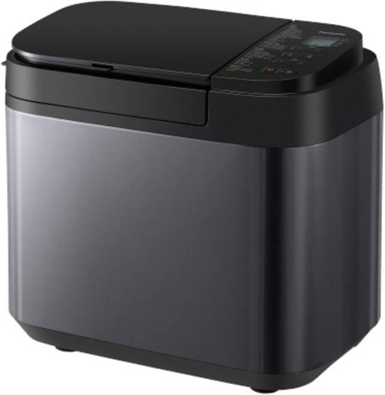 Panasonic SD-PN100KXE Mini-Machine à Pain Automatique pour Petits Foyers, 4 Programmes Sans Gluten, Design Compact, 18 Programmes Automatiques, Écran LCD, Petits Pains de 200 ou 400g, Noir