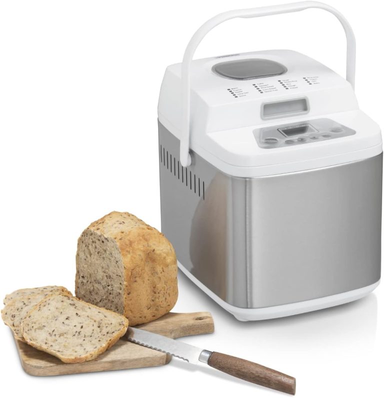 Princess 152007 Bread Maker Homemade Deluxe, machine à pain 500 W en acier inoxydable, 19 programmes, programme sans gluten, capacité 500-750 g