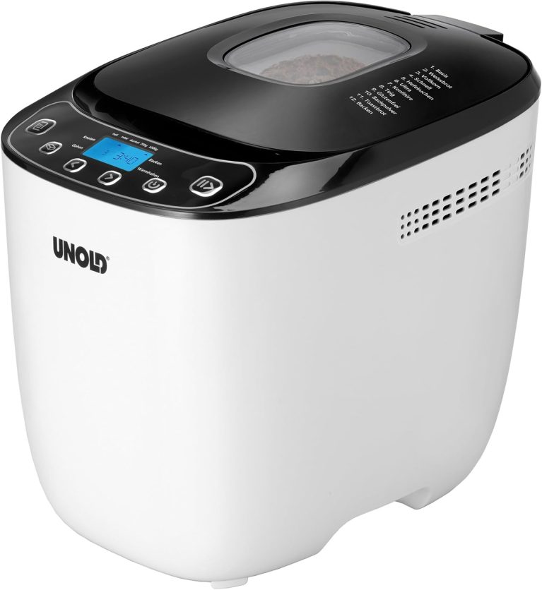 UNOLD 68010 Design Backmeister, machine à pain 600 W, moule céramique, écran LCD Soft Touch, pieds antidérapants