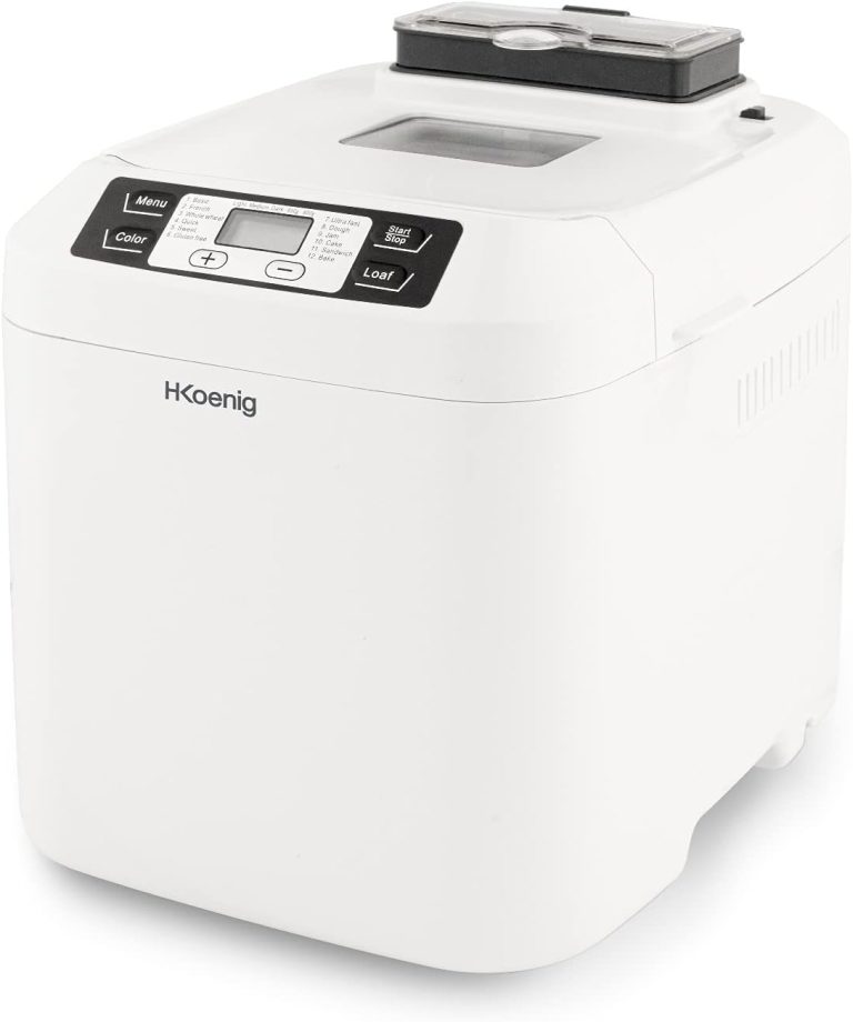 H.Koenig Machine à Pain BAKE340, Distributeur de céréales, 550W