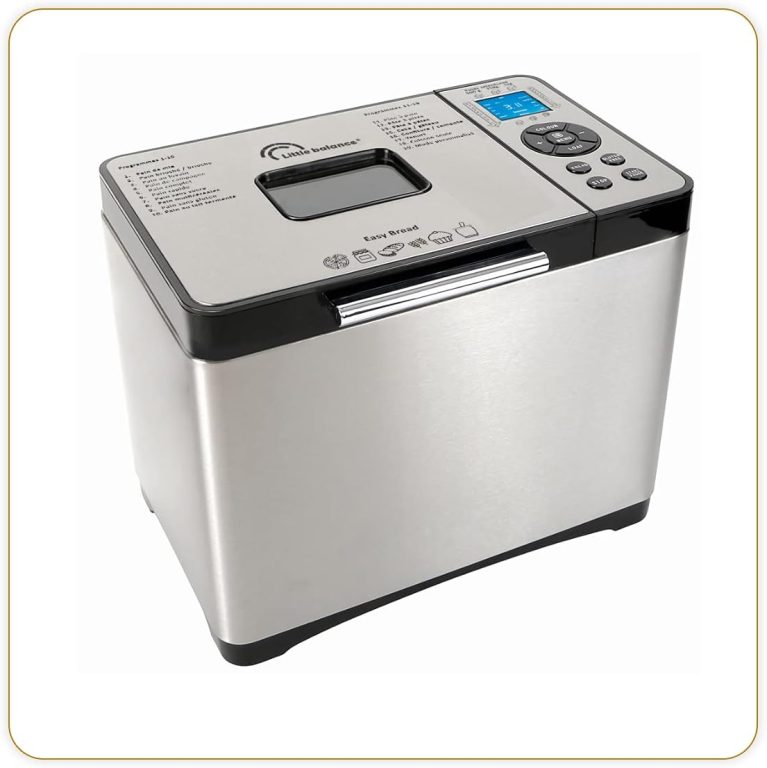 Little balance 8398 Easy Bread, Machine à pains, baguettes, brioches, 19 programmes, Jusqu'à 1 kg, Tout Inox
