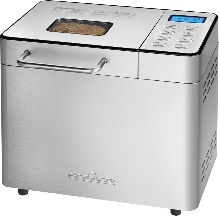 Machine à pain ProfiCook® avec minuterie | Réglage du brunissage de la croûte (clair, moyen, foncé) | 13 programmes | Machine à pain | Acier inoxydable | PC BBA 1282